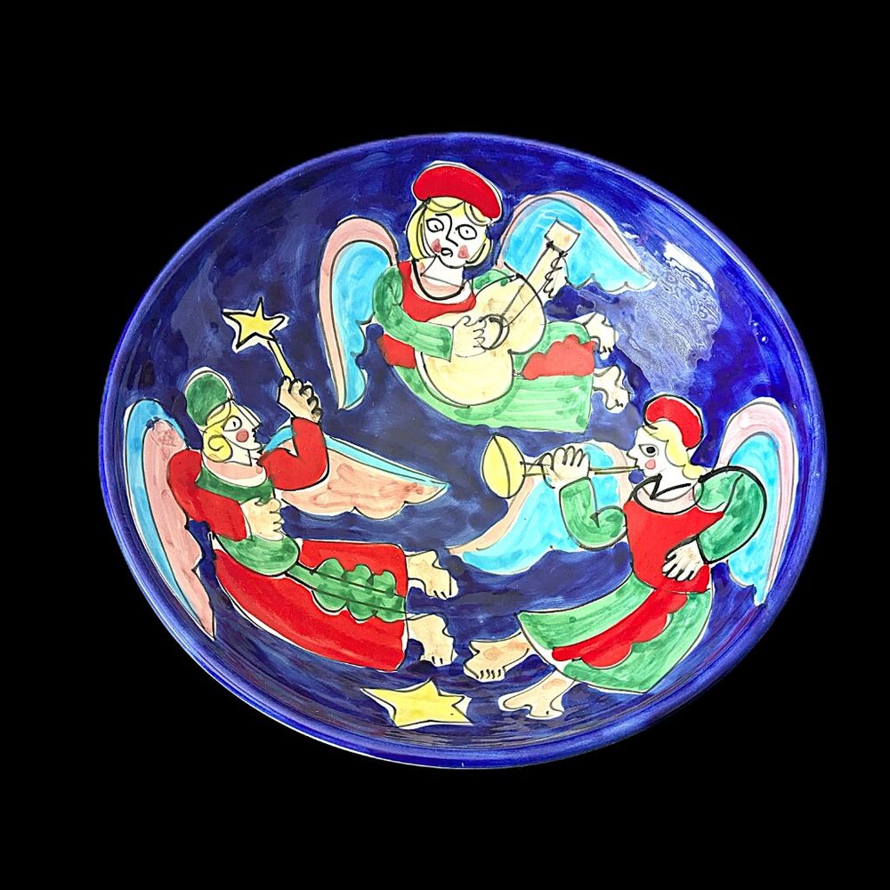 La Musa Angel Vintage Italian Handmade Bowl